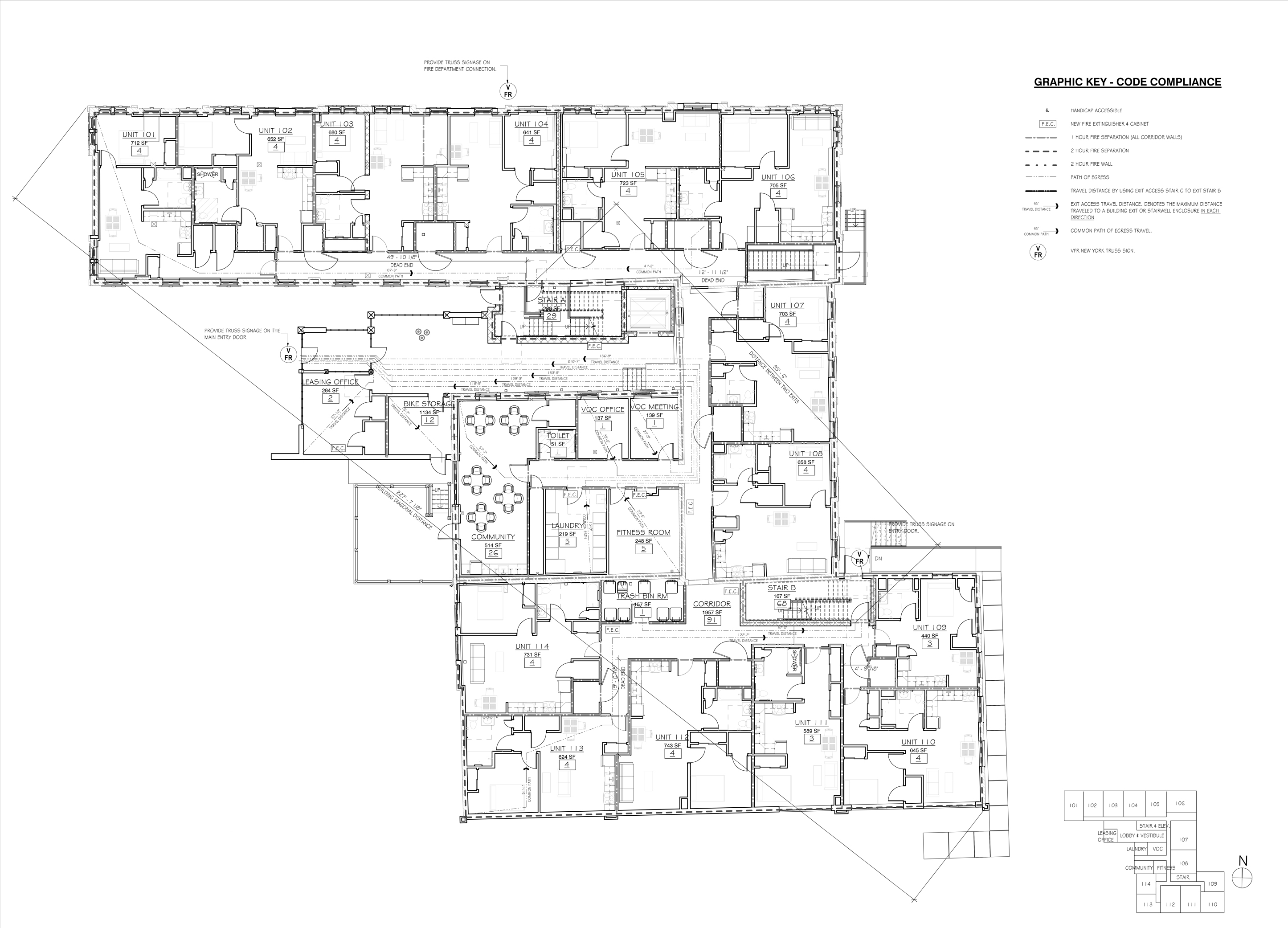 Huntington Apartment lst Floor Plan